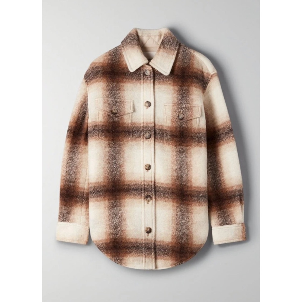 ISO ARITZIA Wilfred Ganna Plaid Shirt Jacket